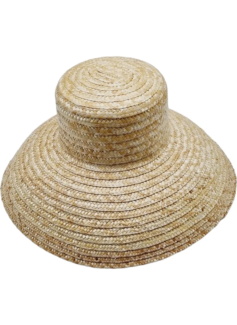 Tezzgelsin Women's Vintage Audrey Hepburn Model Handmade Organic Straw Hat