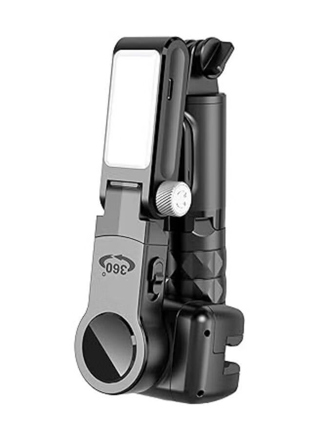 JAJEEK Q18 Desktop Gimbal Stabilizer with Fill Light – 360° Rotation, Adjustable Height, Selfie Stick Tripod for iPhone & Smartphones – Ideal for Vlogging, Live Streaming & Content Creation  - Image 1