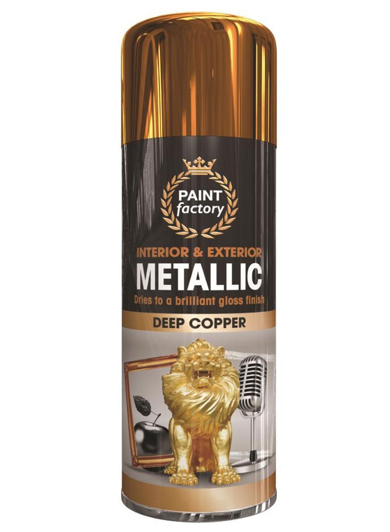 مصنع الطلاء دهان بخاخ معدني من مصنع الطلاء – اللون النحاسي ٤٠٠ مل - Image 1