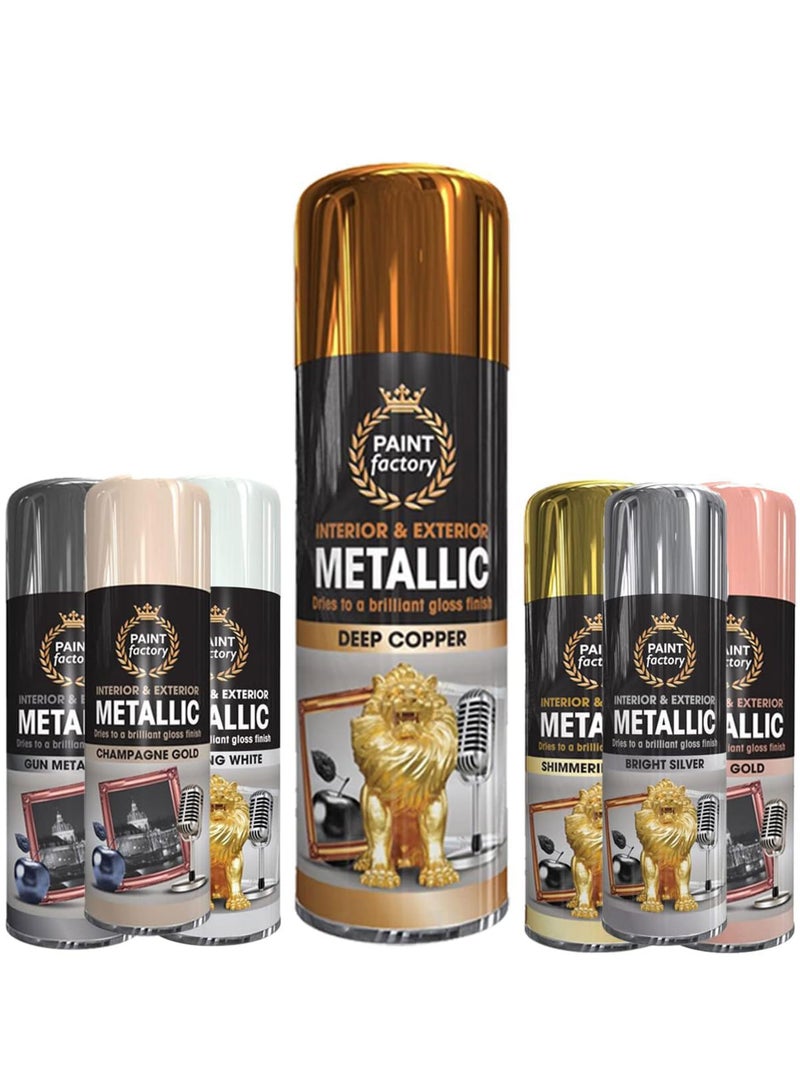 مصنع الطلاء دهان بخاخ معدني من مصنع الطلاء – اللون النحاسي ٤٠٠ مل - Image 2