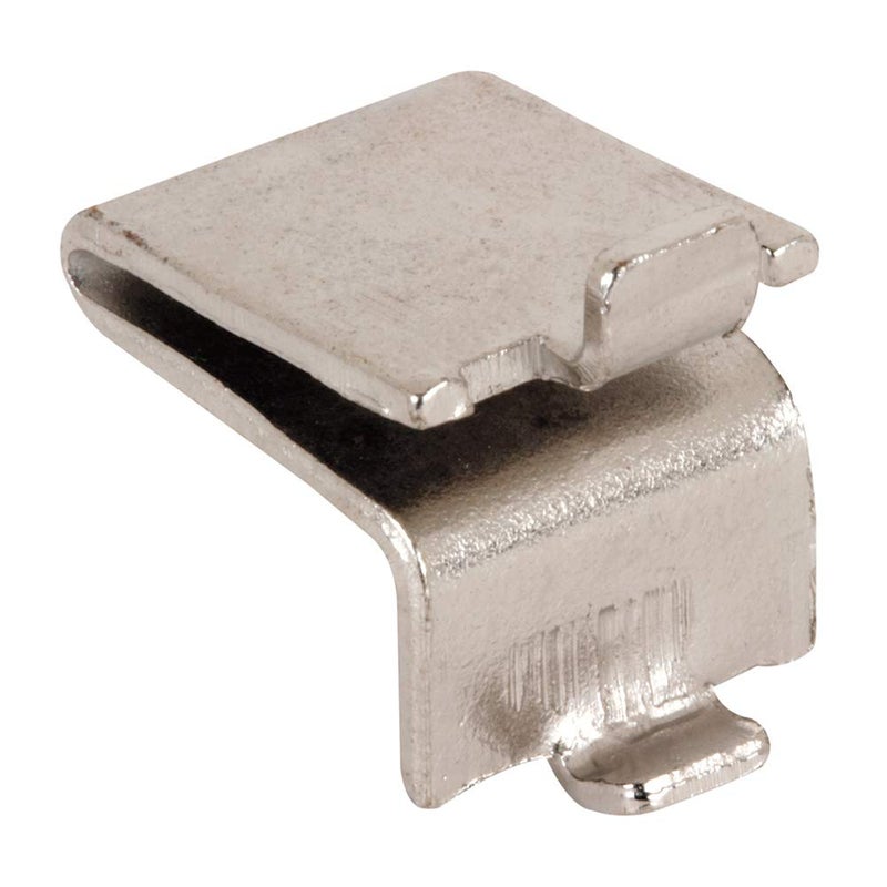 PrimeLine U 10173 Nickel Plated Metal Strip Lock Style Shelf Bracket Knape and Vogt 8 Pack