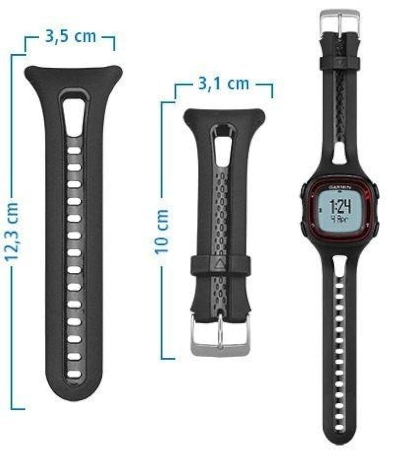 Garmin Replacement Band For Forerunner 10 - Black (Large) - Image 2