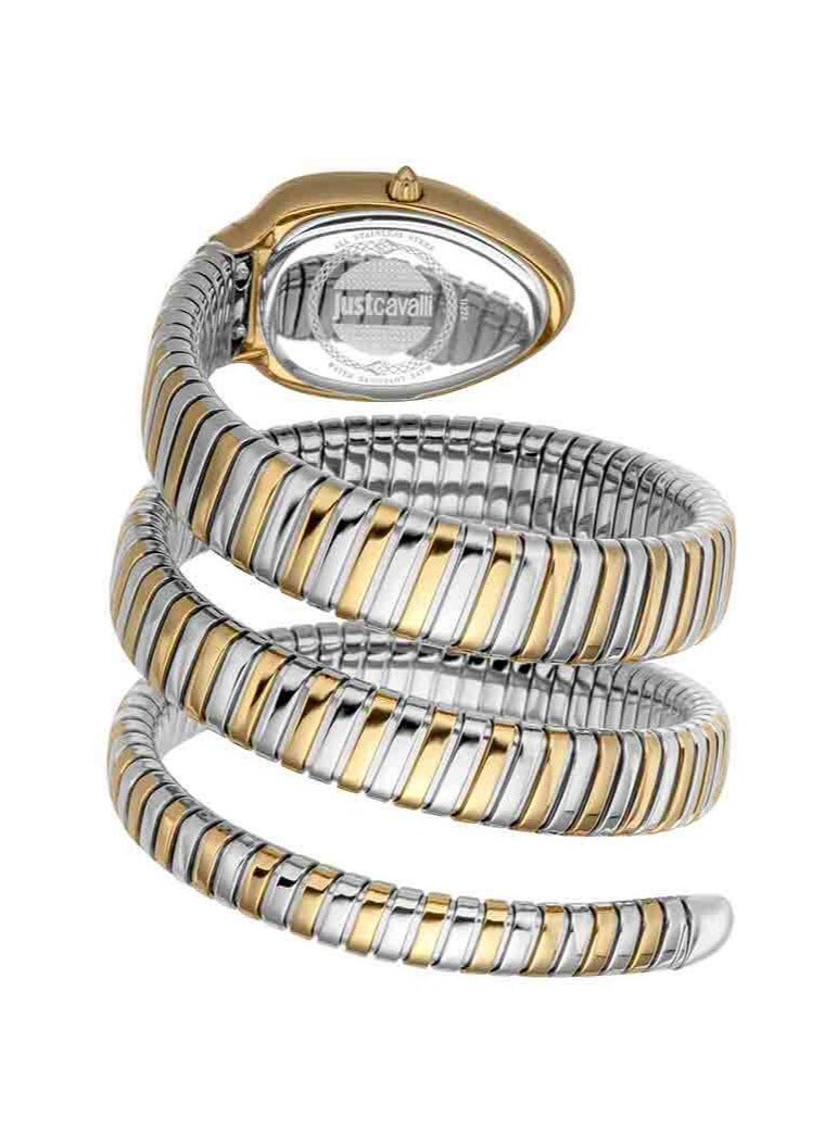 JC Just Cavalli Snake Design Dual Tone Watch For Women- JC1L224M0065 - Image 3