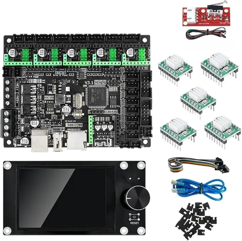 Makerbase MKS Robin Nano V3 لوحة تحكم طابعة ثلاثية الأبعاد 32 بت مع شاشة لمس TFT TS35 ووحدة WiFi TS35 و5 قطع A4988 TMC2209 - Image 2