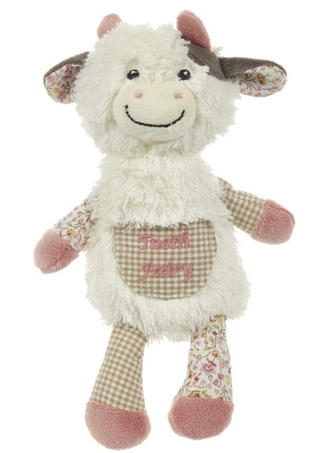 Maison Chic Cassie The Cow Plush Tooth Fairy Figure Pillow For Little Girls About To Loose A Tooth And Celebrate That First Milestone (Cow, Cassie) - Image 1