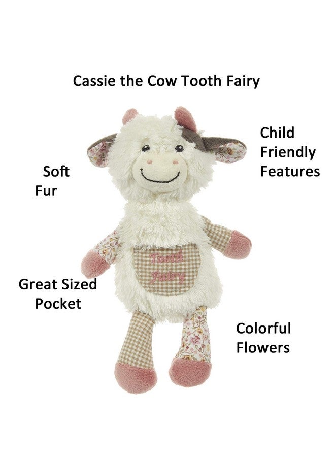 Maison Chic Cassie The Cow Plush Tooth Fairy Figure Pillow For Little Girls About To Loose A Tooth And Celebrate That First Milestone (Cow, Cassie) - Image 5