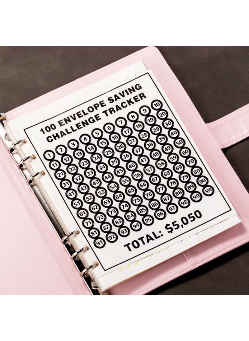 Generic Budget Binder, Cash Envelopes for Budgeting and Saving Money, Money Organizer Cash, Pink  - Image 4