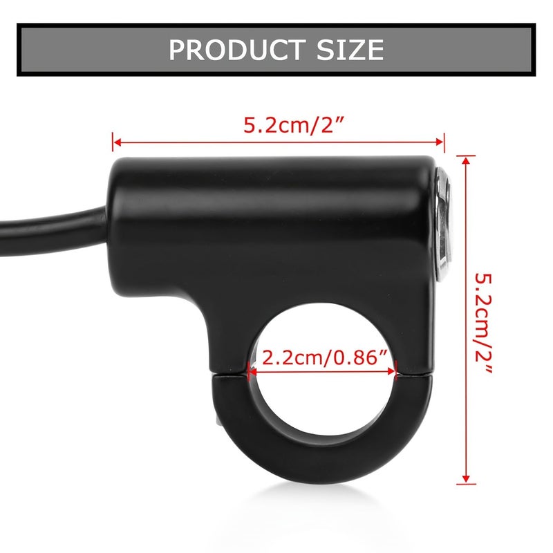 Electric Dirt Bike Light On Off Switch Black Compatible With Surron Light Bee X S LBX Talaria MX3 Segway X160 X260 E Ride Pro SS S SR - Image 2