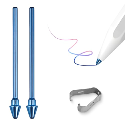 REEYEAR Titanium Alloy Replacement Tips Compatible with Galaxy Tab S11 S11 Ultra 2025 S Pen Exclusive Fit for Latest 2025 S Pen Only Not Compatible with Other Models Durable Precision NibsBlue - Image 1