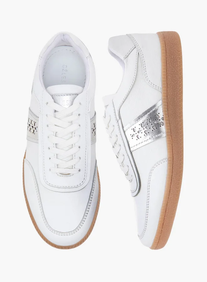 Celeste Women'S Cutout Detail Sneakers With Lace-Up Closure