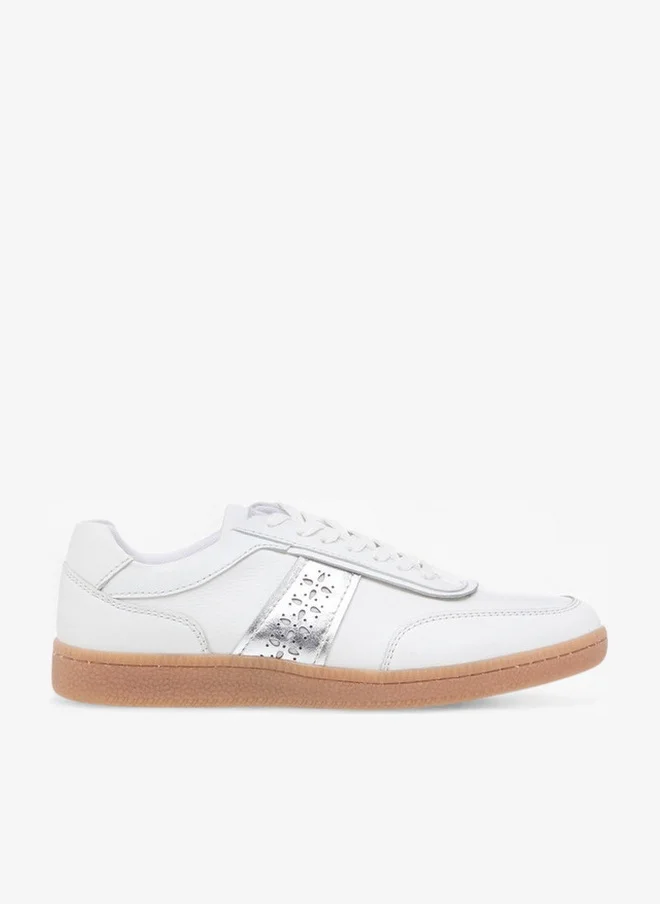 سيليست Women'S Cutout Detail Sneakers With Lace-Up Closure