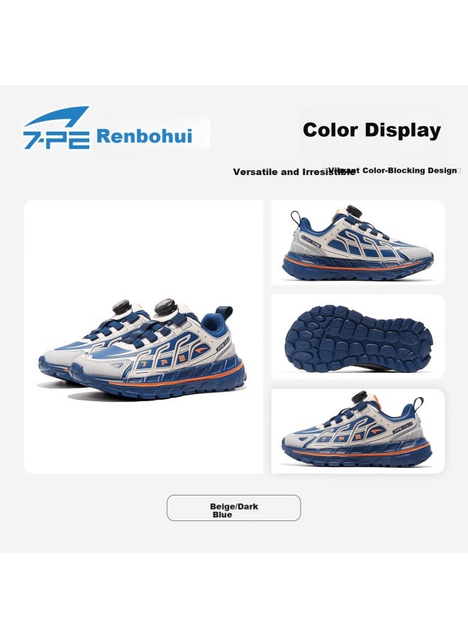 7-pe Boys' Wide-fit Sports Shoes Spring New Youth Barefoot Leather Waterproof Outdoor Parent-child Shoes