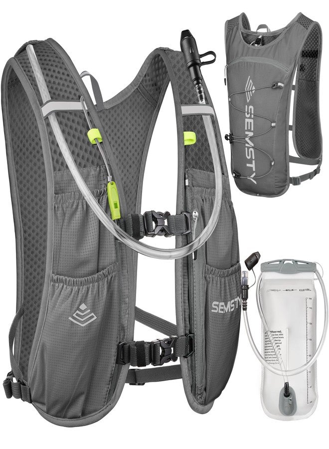 Semsty Running Hydration Vest 5L,Running Vest Pack with 1.5L Water Bladder,Lightweight Water Backpack for Hiking Running Cycling - Image 1