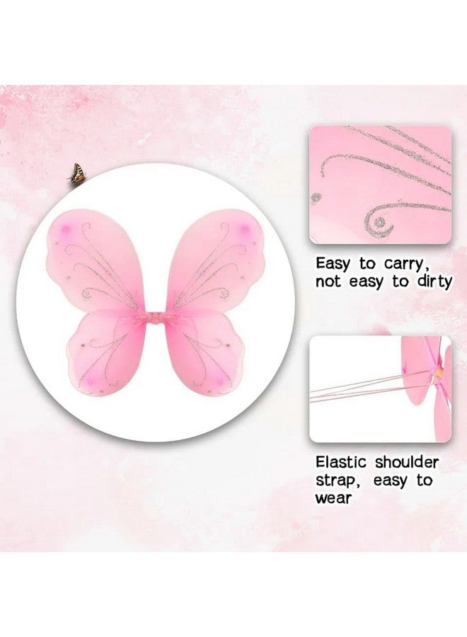 Royals Fairy Butterfly Wings (LIGHT PINK) | Costume for Baby Girls Birthday Party | Party Gift for Kids | Fairy Wing Costume | Fairy Angel - Image 3