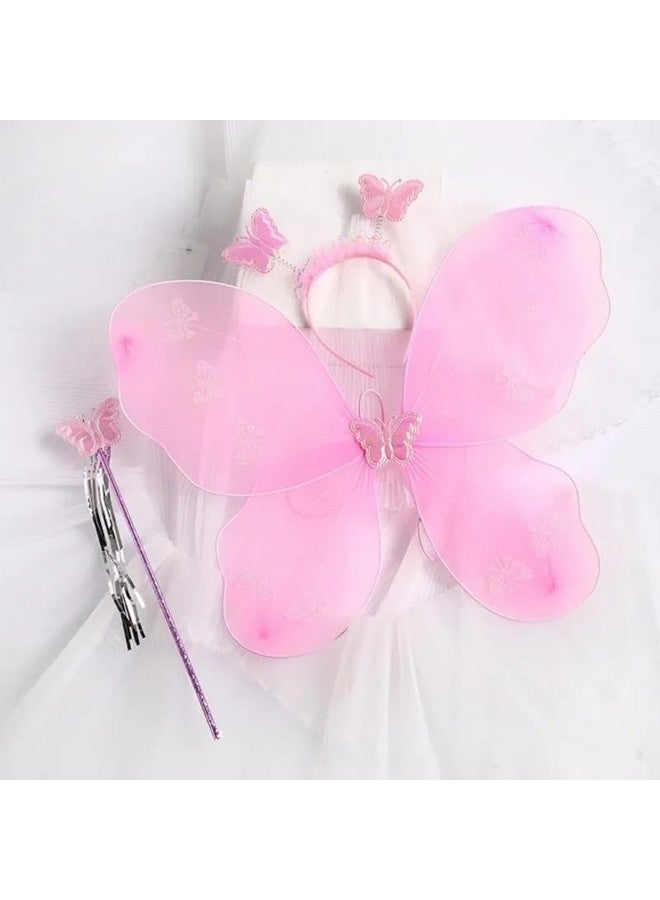 Royals Fairy Butterfly Wings (LIGHT PINK) | Costume for Baby Girls Birthday Party | Party Gift for Kids | Fairy Wing Costume | Fairy Angel - Image 4