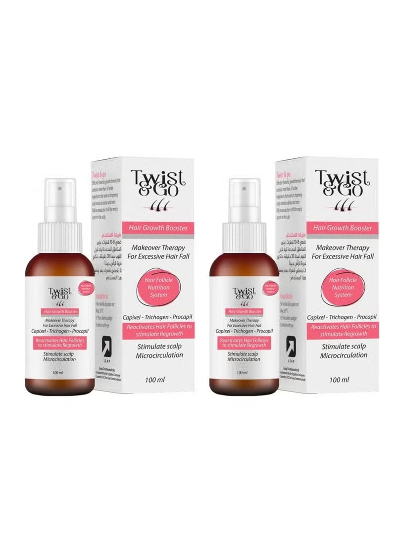 Twist&Go Twist & Go Makeover Therapy For Excessive Hair Fall Anti-Hair Loss Lotion 100ML 1+1