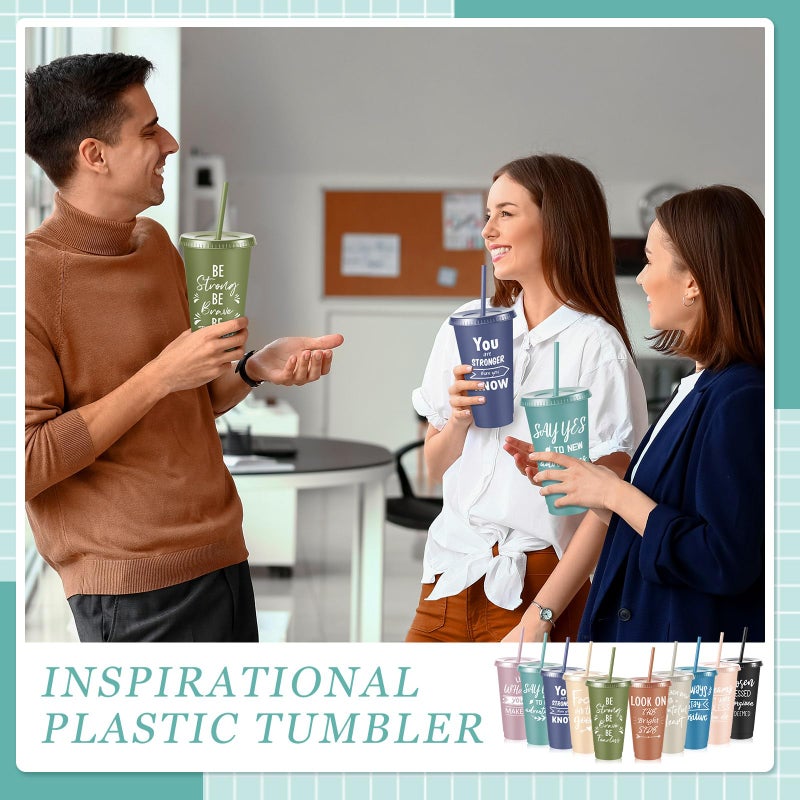 Uiifan 30 Pcs Inspirational Cups Bulk Appreciation Gifts for Employee Coworker Staff Team Thank You Gifts, Office Prizes for Adults Work Party Favors, Associates, Giveaways (Morandi Color) - Image 5