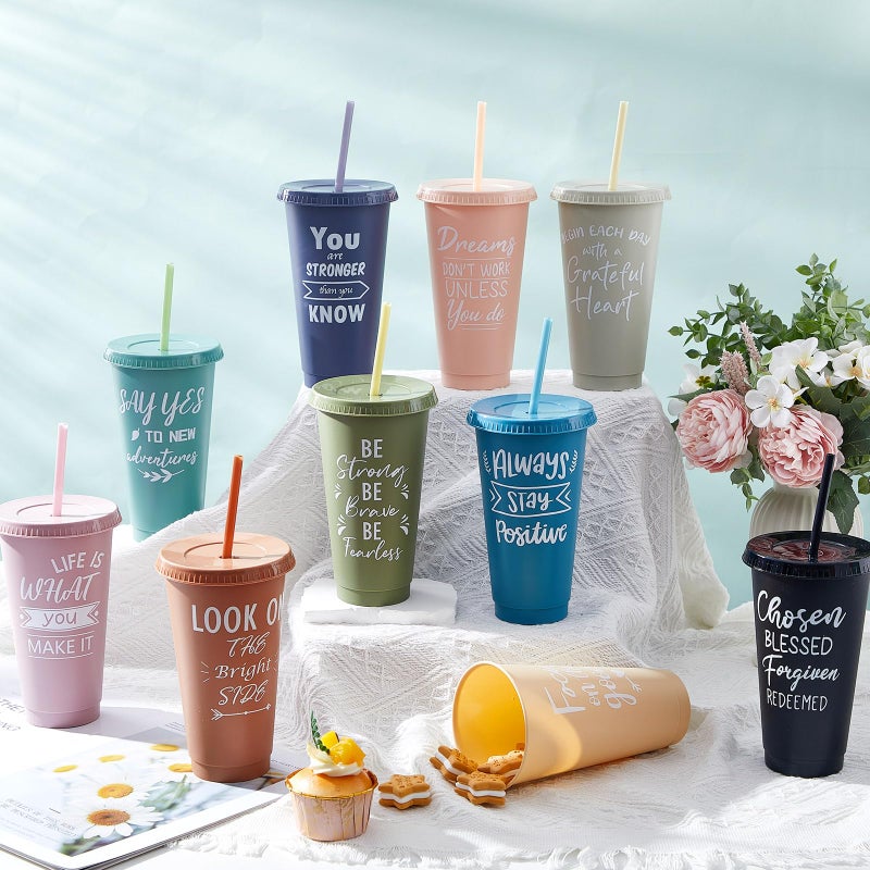 Uiifan 30 Pcs Inspirational Cups Bulk Appreciation Gifts for Employee Coworker Staff Team Thank You Gifts, Office Prizes for Adults Work Party Favors, Associates, Giveaways (Morandi Color) - Image 4