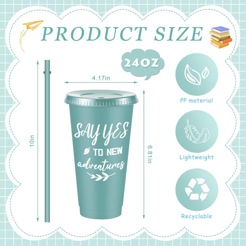 Uiifan 30 Pcs Inspirational Cups Bulk Appreciation Gifts for Employee Coworker Staff Team Thank You Gifts, Office Prizes for Adults Work Party Favors, Associates, Giveaways (Morandi Color) - Image 2