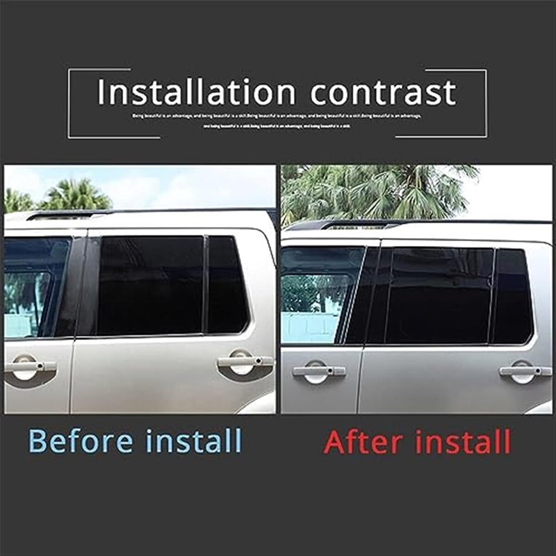 Vuzmode 6 Pcs Car Door Window Pillar Trim for Mazda 6 Sedan - Image 3