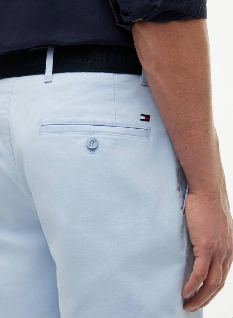 TOMMY HILFIGER Denton Straight Fit Belted Chino Shorts - Image 4