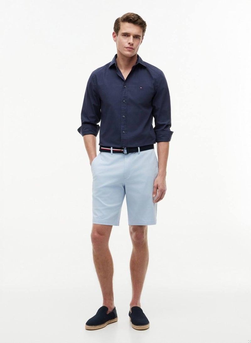 TOMMY HILFIGER Denton Straight Fit Belted Chino Shorts - Image 2
