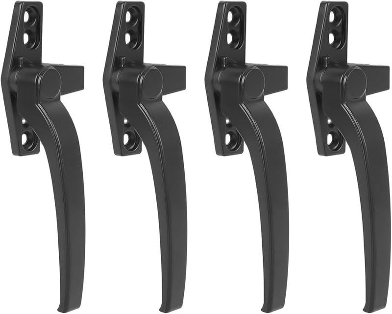 Black Left Hand Aluminum Alloy Window Security Lock For Casement External Push - Image 4