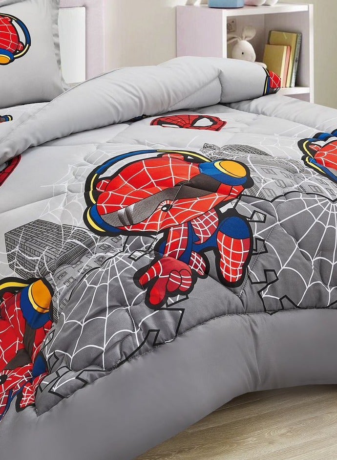MingLi 3-Piece  Comforter Set Microfiber Single Size 160 x210 cm Multicolor - Image 2