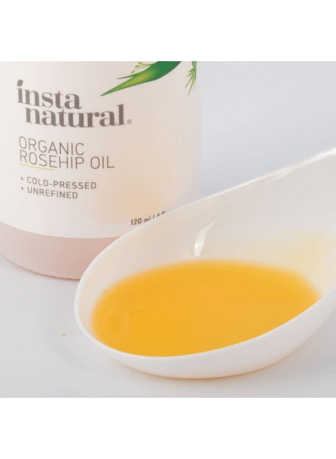 Instanatural زيت بذور الورد العضوي من إنستا ناتشورال (4 أونصات سائلة) - Image 2