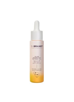 Dr. Brandt Skincare Dr Brandt Bright This Way Glow Overnight Retinol Oil  Pure 2 Retinol Improves Wrinkles Lines  Skin Texture  1 fl oz 