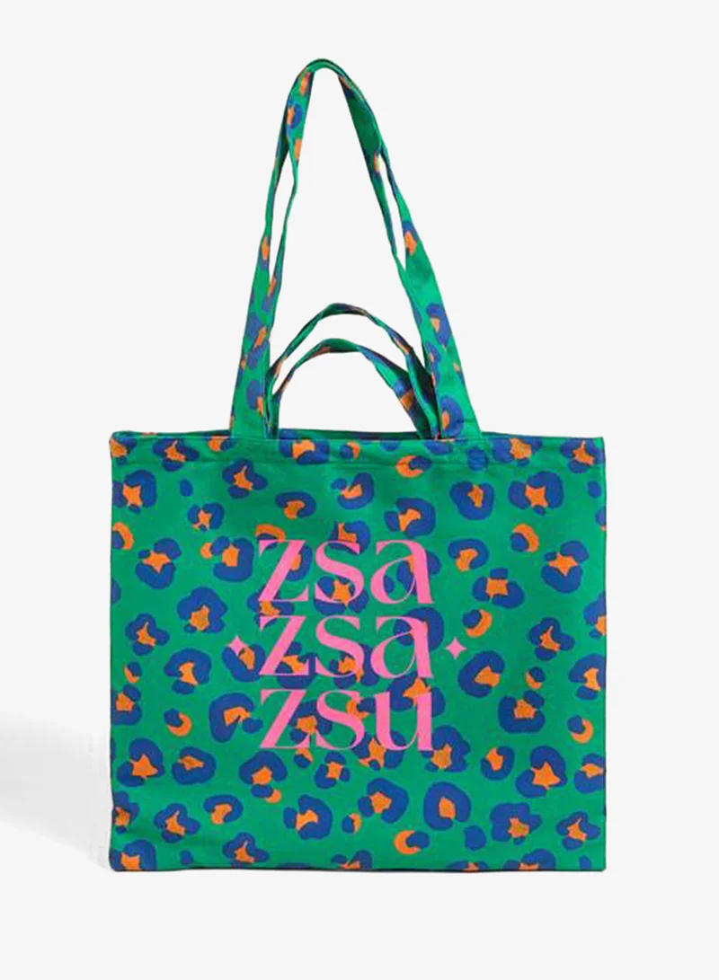 زا زا زو حقيبة الكتف الخضراء مرمارا.