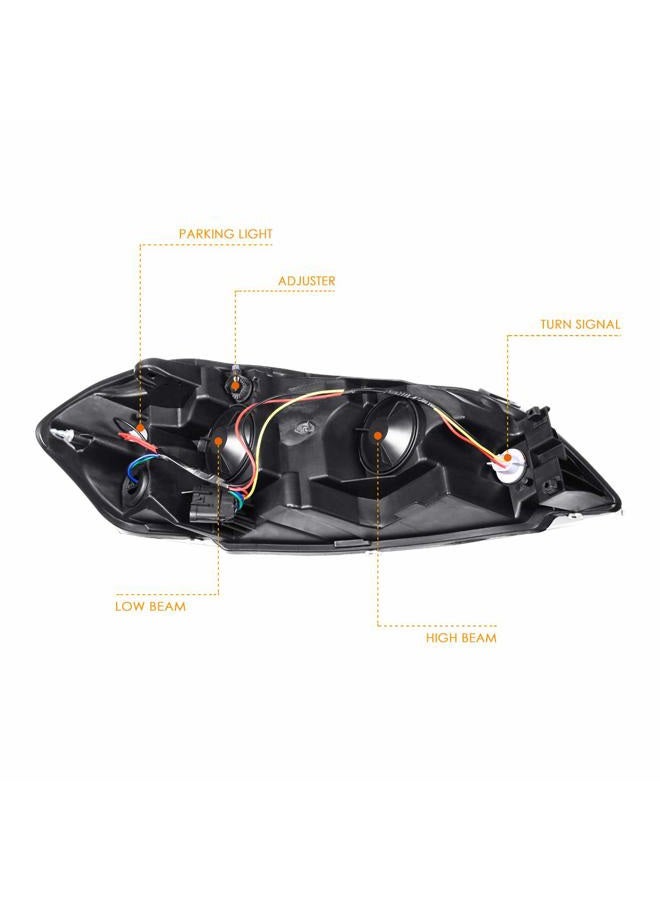 PM Performotor PMHL-CIMP-0613-OH-CA Chrome Amber Headlights Replacement [Compatible with 06-13 Impala / 14-16 Impala Limited / 06-07 Monte Carlo] - Image 4