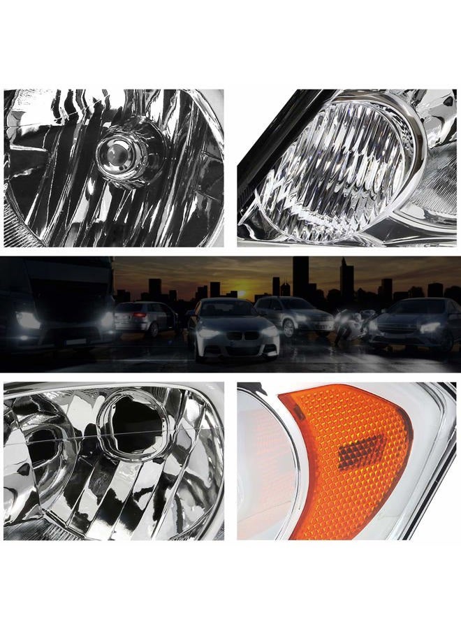 PM Performotor PMHL-CIMP-0613-OH-CA Chrome Amber Headlights Replacement [Compatible with 06-13 Impala / 14-16 Impala Limited / 06-07 Monte Carlo] - Image 3