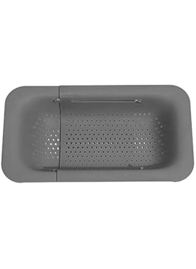 HOOKOR Extendable Colander Strainer Over the Sink, Retractable Kitchen Sink Basket to Wash Vegetables and Fruits, Food Strainers to Drain Pasta and Dry Dishes, Collapsible Plastic Colanders for Sink  - Image 1