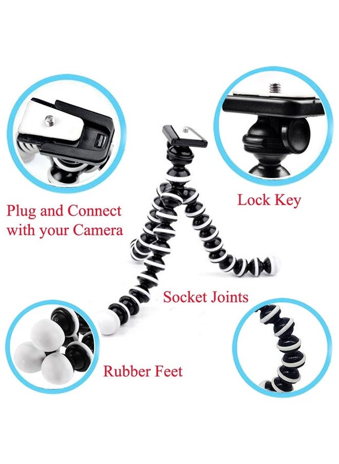 CATANES - Tripod Phone Camera Octopus Flexible Tripod Adjustable Selfie Stick Stand Holder for Phone DSLR Camera - Image 1