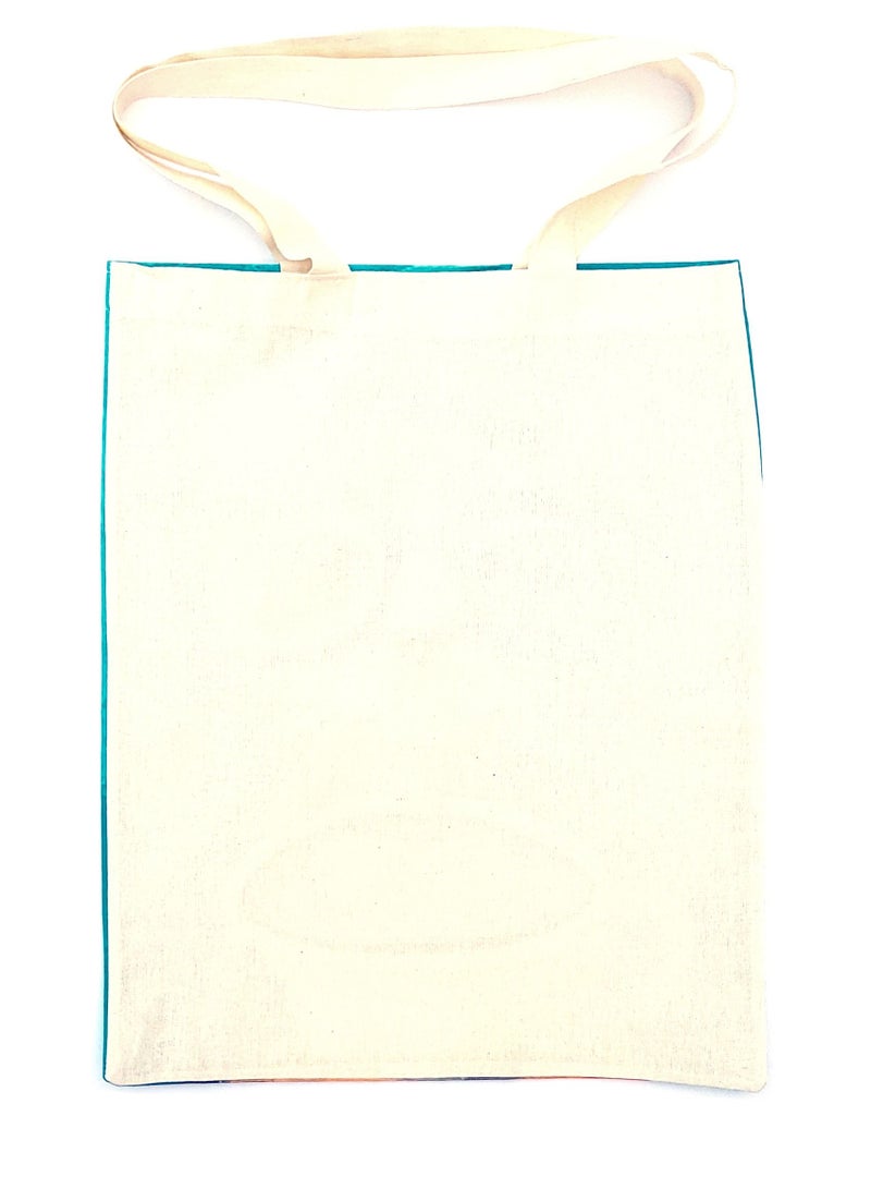 Alwan Beach Bag with Coffee Drinking Cat - Image 4