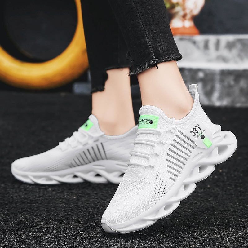Youth Large Size Sports Shoes 2024 Spring And Autum New Breathable Fly Woven Mesh Boys' Lightweight Casual Shoes - Image 5