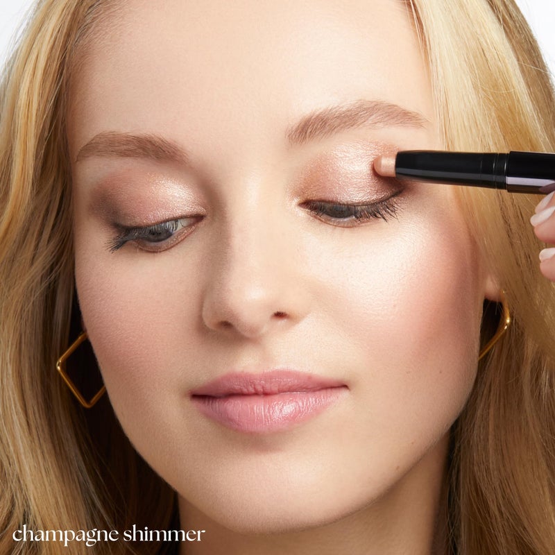 Julep Eyeshadow 101 CrÃ¨me-to-Powder Waterproof Eyeshadow Stick Duo â€“ Long-Lasting, Crease-Proof, Easy Apply with Built-in Smudger - Desert & Champagne - Image 3