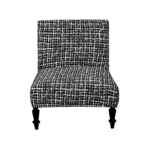 Eco-Ancheng EcoAncheng Armless Chair Slipcover Removable Armless Accent Chairs Covers Washable Armless Slipper Chair Slipcover Printed Armless Chair Furniture Protector Covers for Living Dining Room Hotel - Image 1