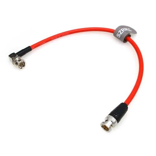 SZRMCC 12G HD SDI Video Cable BNC to Right Angle BNC Male 4K 75 ohm LV61S Coaxial Cable for ARRI RED Camera Monitor Blackmagic HyperDeck Red30cm - Image 3