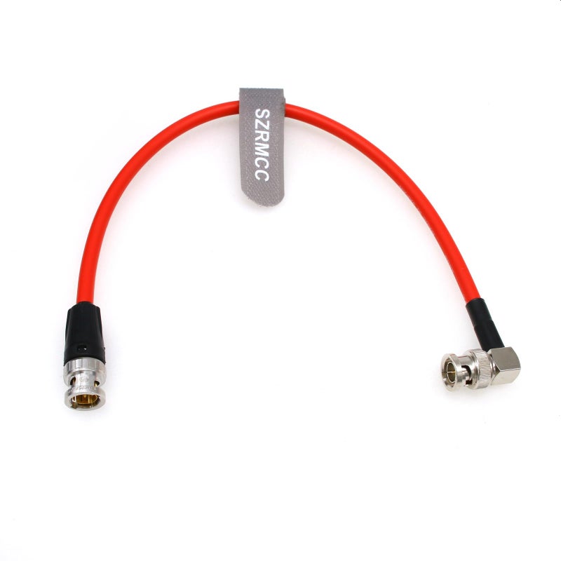 SZRMCC 12G HD SDI Video Cable BNC to Right Angle BNC Male 4K 75 ohm LV61S Coaxial Cable for ARRI RED Camera Monitor Blackmagic HyperDeck Red30cm - Image 2