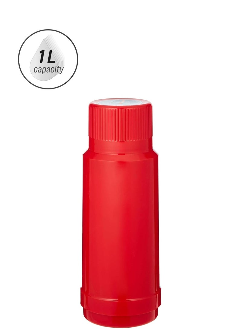 ROTPUNKT - 1L Thermos Flask  Premium German-Made Vacuum Insulated Bottle with Lid/Cup - Image 1