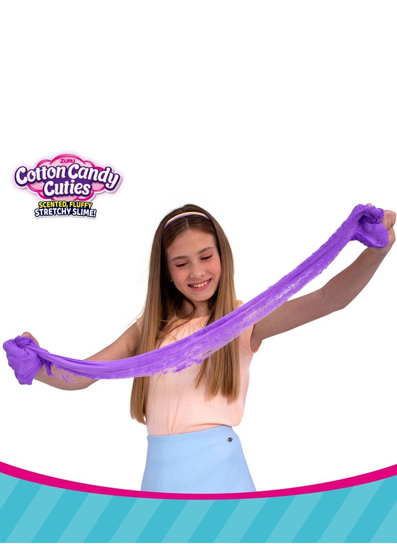 ZURU - ZURU OoSH Cotton Candy Cuties Sented, Fluffy Stretchy SLIME! Series 2 For Ages 3+ (GRAPE) - Image 1