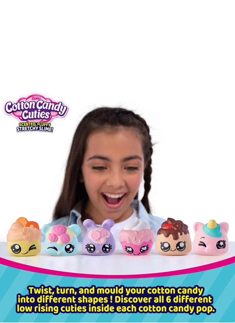 ZURU - ZURU OoSH Cotton Candy Cuties Sented, Fluffy Stretchy SLIME! Series 2 For Ages 3+ (GRAPE) - Image 1