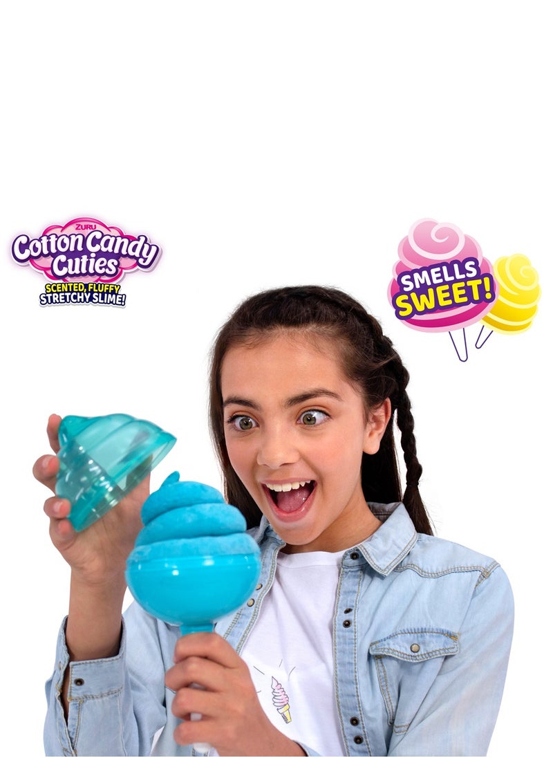 ZURU - ZURU OoSH Cotton Candy Cuties Sented, Fluffy Stretchy SLIME! Series 2 For Ages 3+ (GRAPE) - Image 1