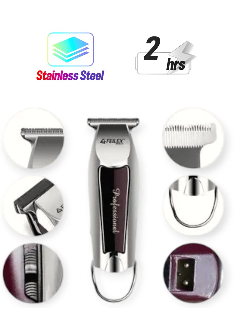 فيليكس ماكينة حلاقة الشعر الاحترافية  تصميم كلاسيكي - FXHT-1850 - فضي - Image 1