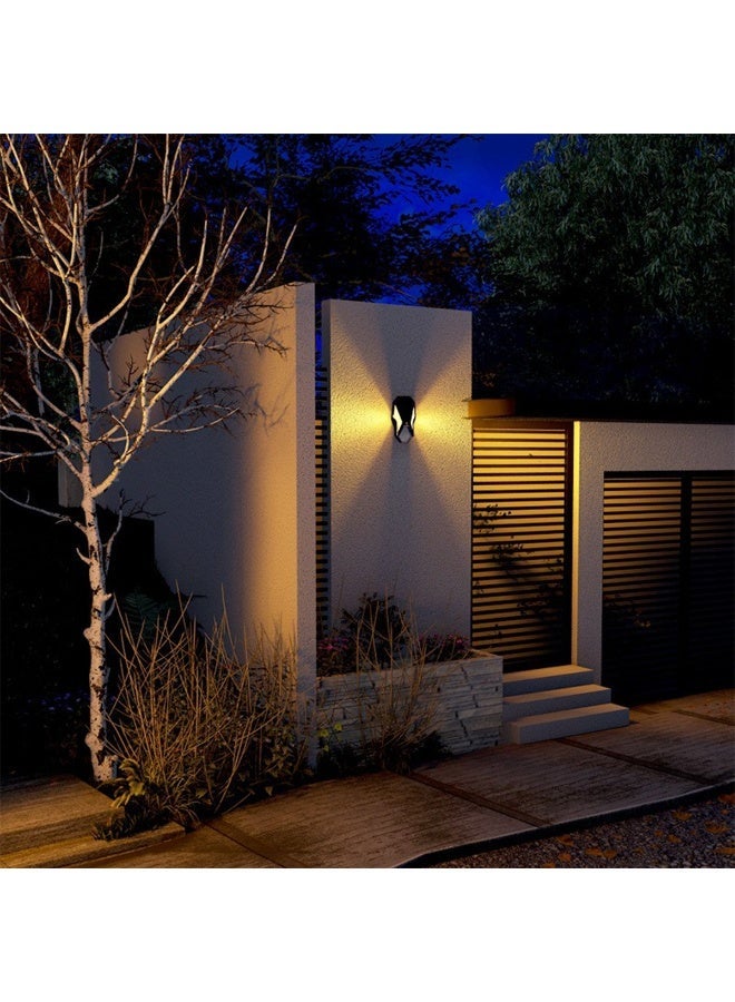 general Outdoor solar wall light, with human body sensor, waterproof design, smart control, 6500K cool light/3500K warm light, suitable for homes, gardens, courtyards and other places. - Image 1