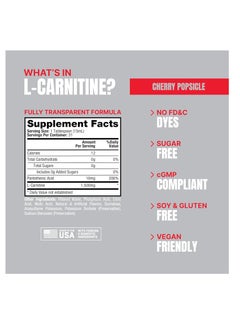 ProSupps Prosupps L-Carnitine 1500 Liquid Shots Cherry Popsicle 473ml  - Image 5