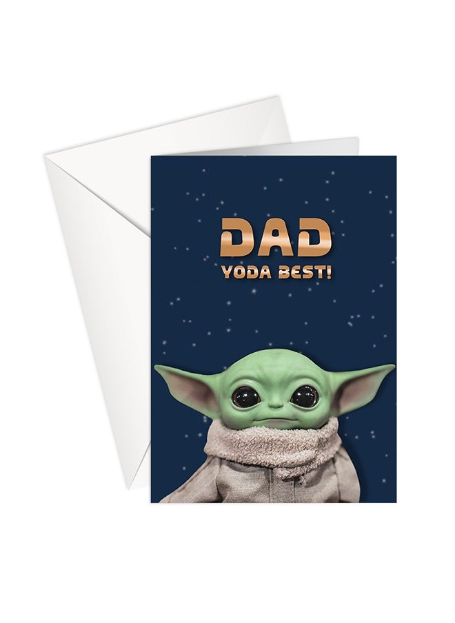 Share the Love - Yoda Best Dad Birthday Card – Star Wars Inspired Greeting - Image 1