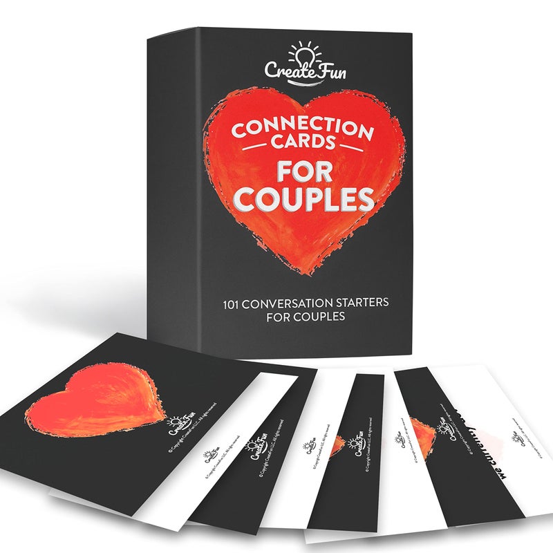 CreateFun Couple Connection Cards â€“ 101 Engaging & Thought-Provoking Conversation Starter Cards to Create Meaningful Connections with Your Loved One - Image 1